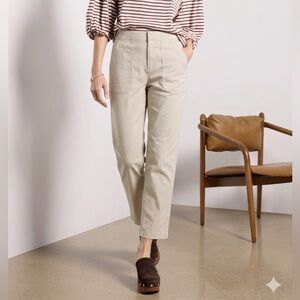 Eddie Bauer Women’s 8 Tan Horizon Straight Ankle Pants NWT Utility Essentials